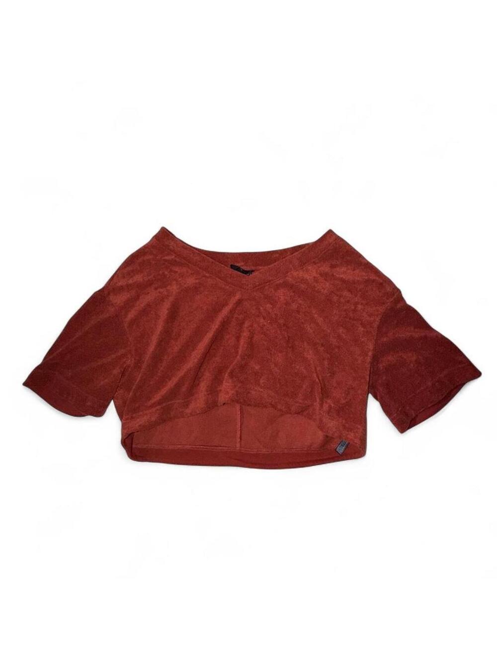 Rust Terry Crop Top Size M - Picture 8 of 8